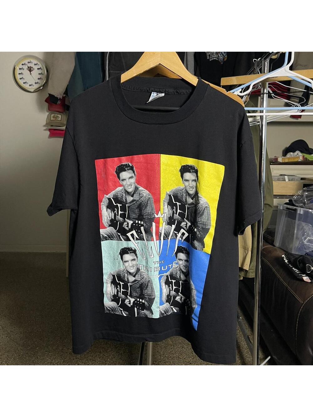 Vintage 90s Elvis Presley tribute tee shirt